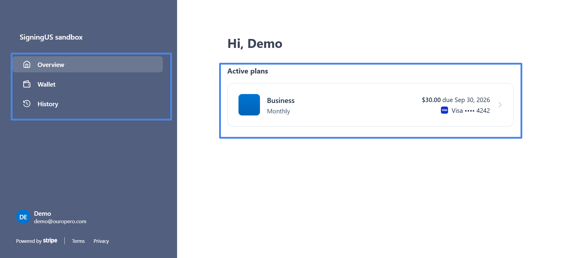 Payments & Invoices in the SigningUs app